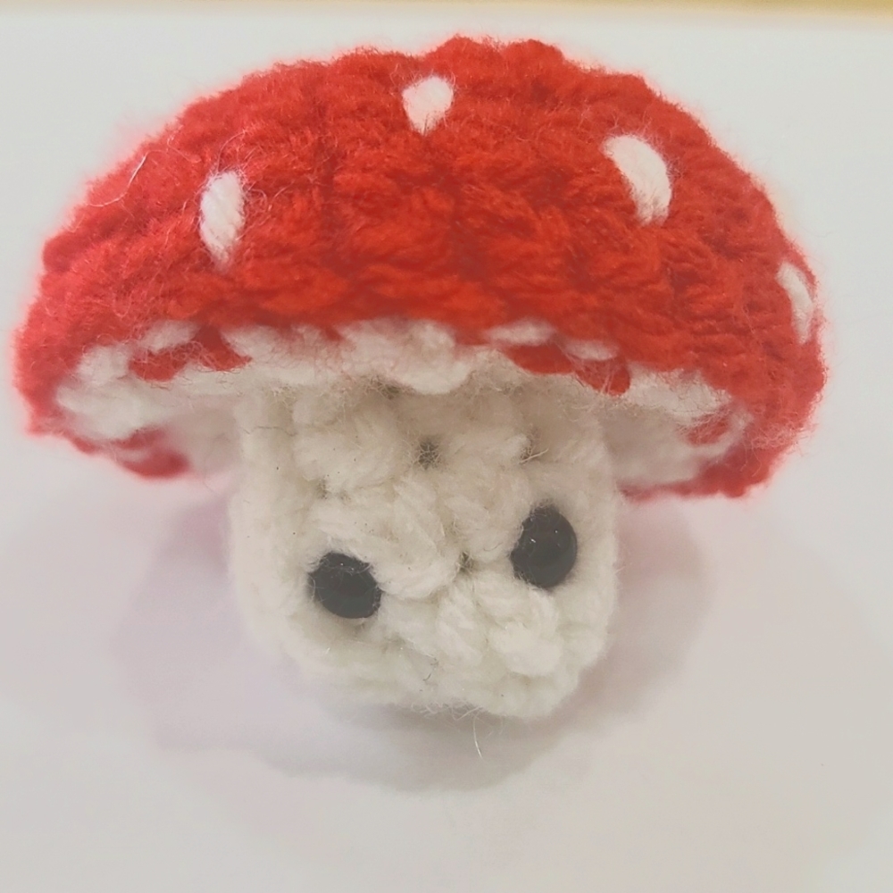 Homemade Crochet Amurigami Pop It Mushroom 🍄